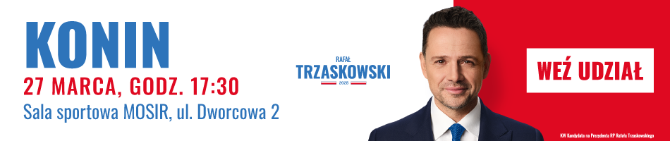 Rafał Trzaskowski wyborczy baner