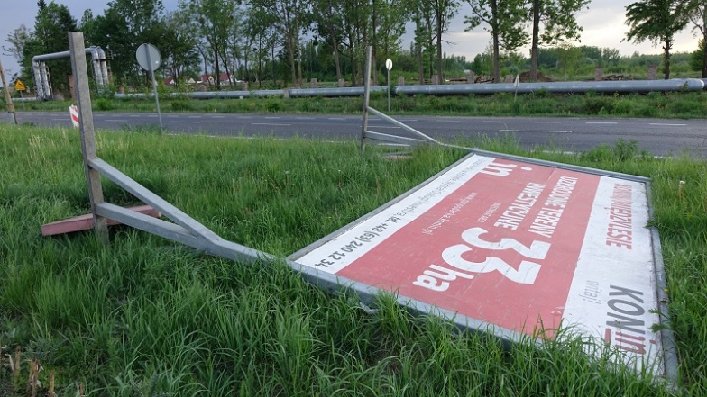33 hektary terenów inwestycyjnych nadal powalone. Zarastają chwastami 