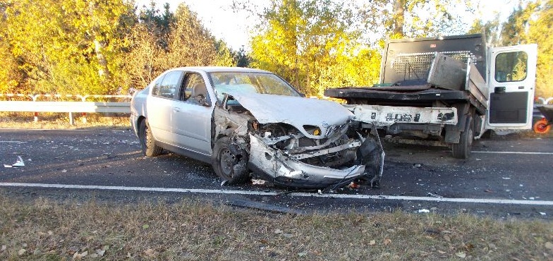 Zderzyły się trzy samochody. Wypadek w Żychlinie