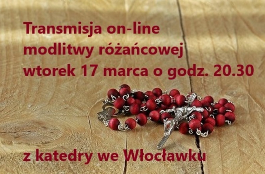 Transmisja modlitwy różańcowej codziennie z innego kościoła naszej diecezji 