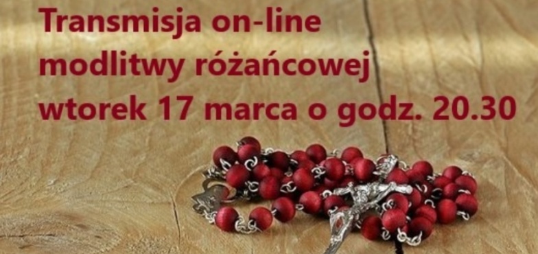 Transmisja modlitwy różańcowej codziennie z innego kościoła naszej diecezji 