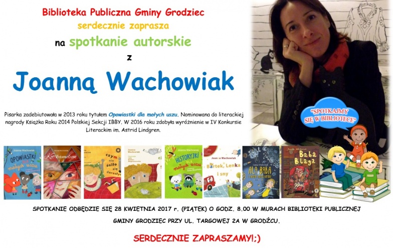 Spotkanie z autorką „Opowiastek dla małych uszu”