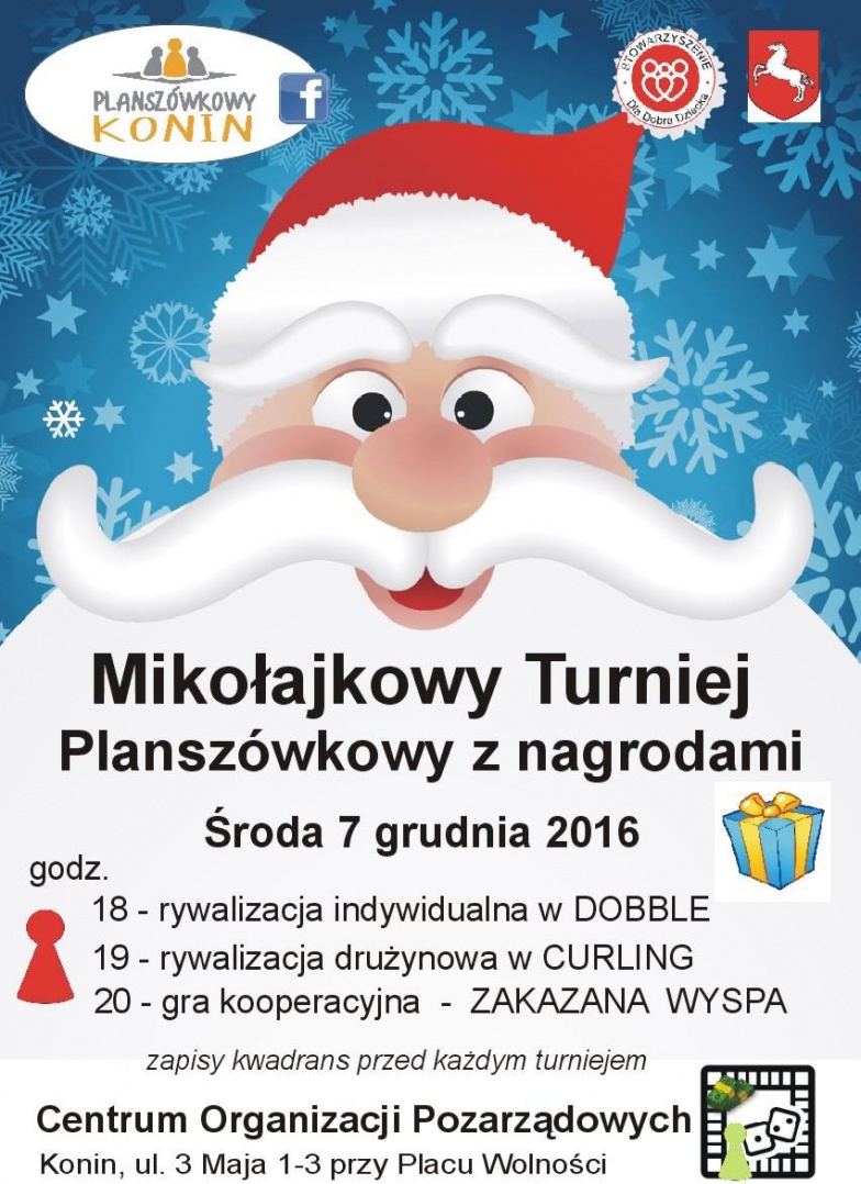 Już dzisiaj. Mikołajkowy Turniej Planszówkowy z nagrodami