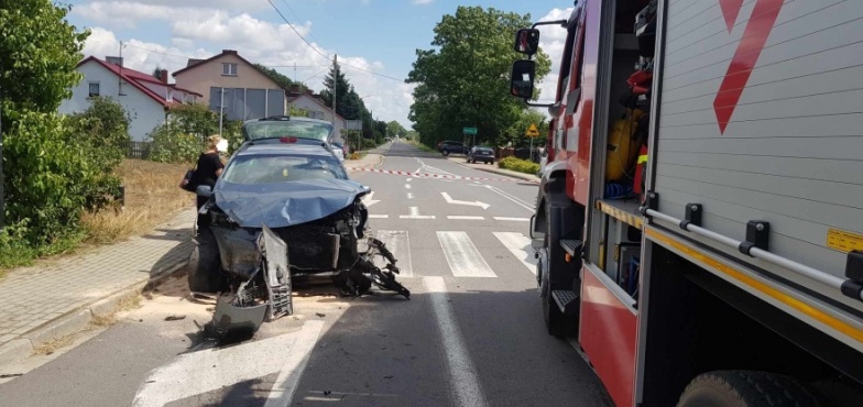 Dwie poszkodowane w wypadku trafiły do szpitala