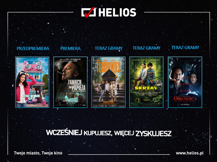 Filmowy początek jesieni w kinie Helios w Koninie