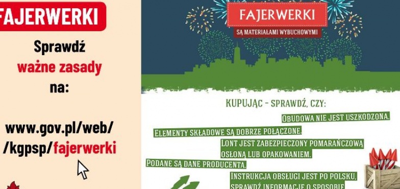 Fajerwerki to nie zabawka, to materiał o dużym polu rażenia! Strażacy ostrzegają