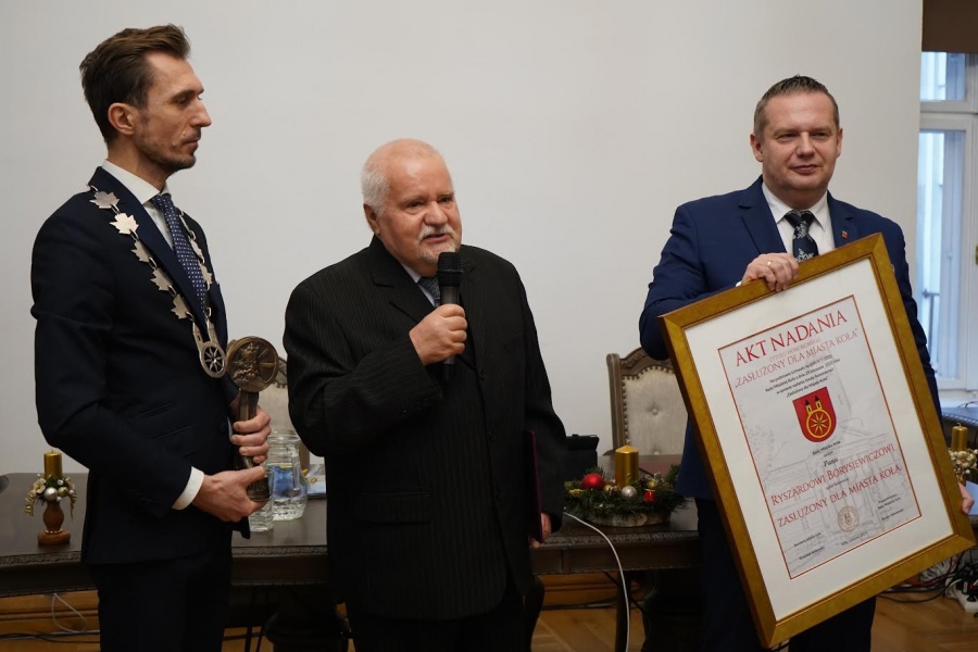 Ryszard Borysiewicz z tytułem ,,Zasłużony dla Miasta Koła"