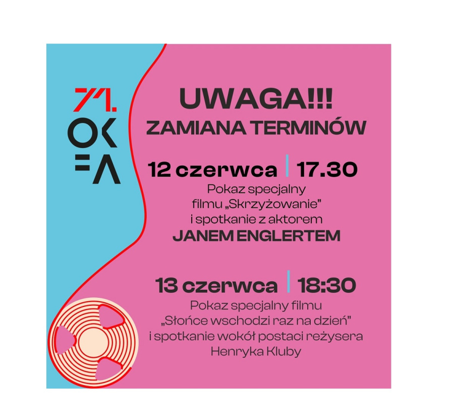 Nastąpiła zamiana dat w dwóch wydarzeniach 71. OKFA