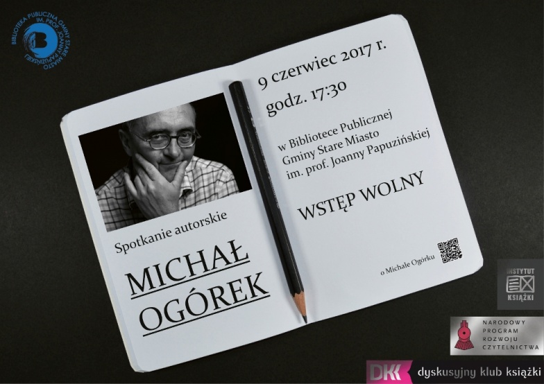Michał Ogórek w staromiejskiej bibliotece 