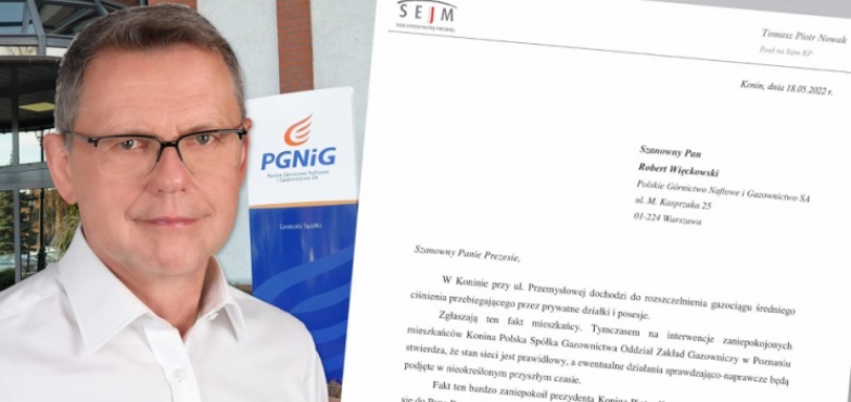 Poseł interweniuje w sprawie gazociągu. „Wnoszę o jak najszybsze rozwiązanie problemu”
