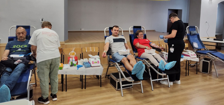 Na dożynkach oddawali krew. Dwie osoby zrobiły to po raz pierwszy
