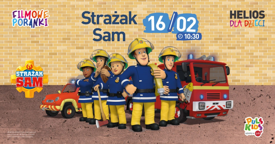 Filmowe Poranki: Strażak Sam, cz. 2. w niedzielę 16 lutego o godzinie 10:30