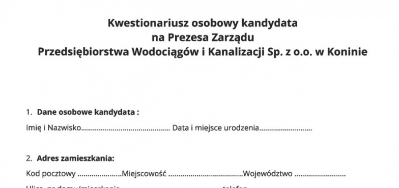 Sześć osób chce zostać prezesem PWiK-u. W piątek komisja konkursowa otworzy koperty 