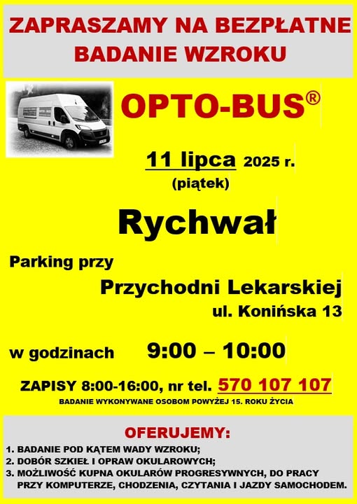 Bezpłatne badanie wzroku. Zapisz się już dzisiaj