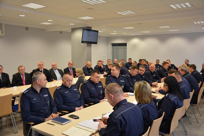 Policjanci na odprawie podsumowali rok. W Koninie mniej przestępstw