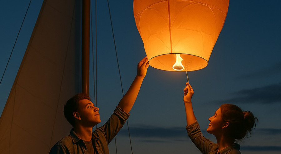 Żeglarska Noc Świętojańska. Magiczny wieczór z lampionami