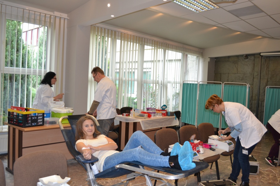 Zebrali około 20 litrów krwi. Ponad 50 osób chciało podzielić się płynem życia