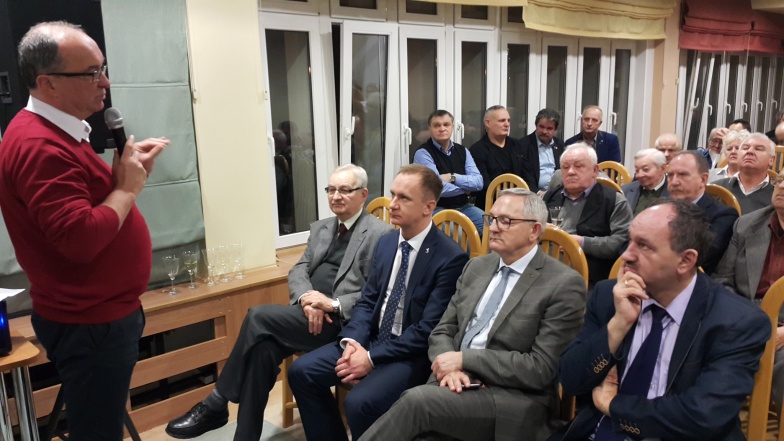 Włodzimierz Czarzasty w Koninie. W pierwszym rzędzie wiceprezydent Łukaszewski