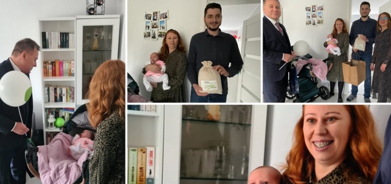 Helenka jako pierwsza z Wyprawką dla Konińskiego Malucha