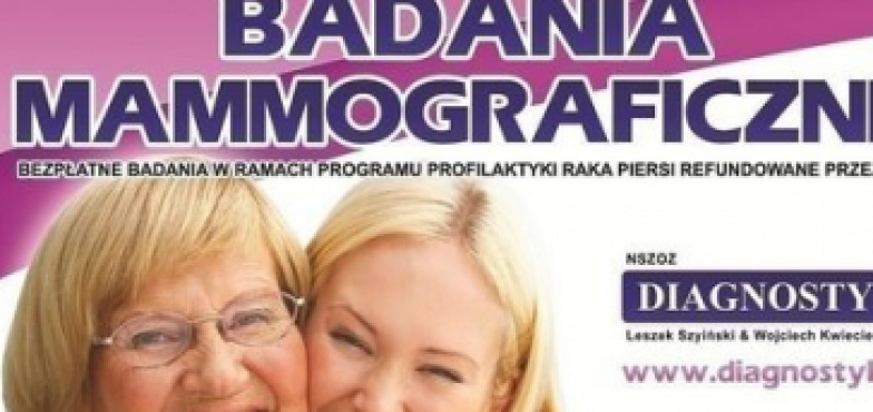 Gmina zaprasza na bezpłatne badania mammograficzne