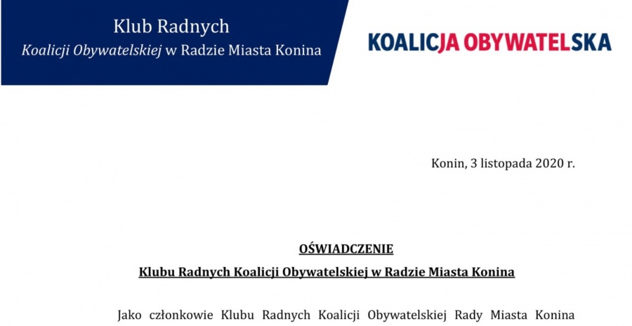 Oświadczenie klubu Koalicji Obywatelskiej. „Stanowczo sprzeciwiamy się decyzji Trybunału Konstytucyjnego”