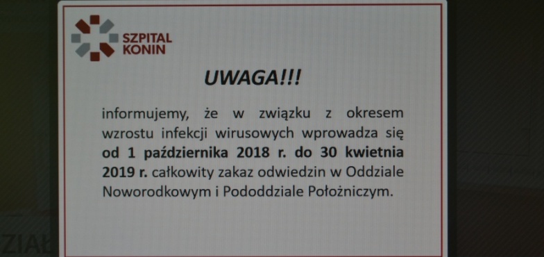 Całkowity zakaz odwiedzin na noworodkowym i położniczym. Powód? Infekcje! 