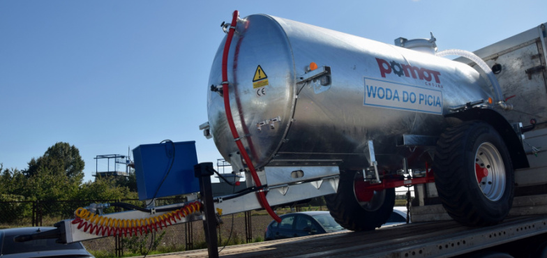 Mają w gminie nową przyczepę do transportu wody pitnej 