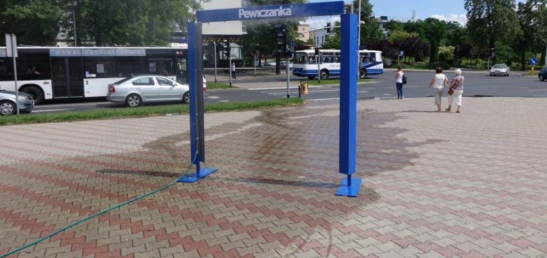 Fala upałów nie odpuszcza. W Koninie stanęły kolejne kurtyny wodne