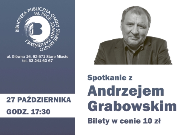 W bibliotece zagości Andrzej Grabowski