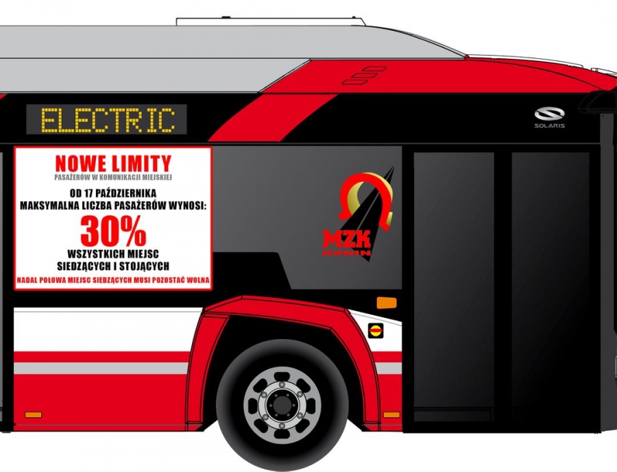 Od jutra nowe limity pasażerów w autobusach MZK 