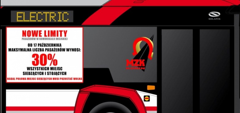 Od jutra nowe limity pasażerów w autobusach MZK 