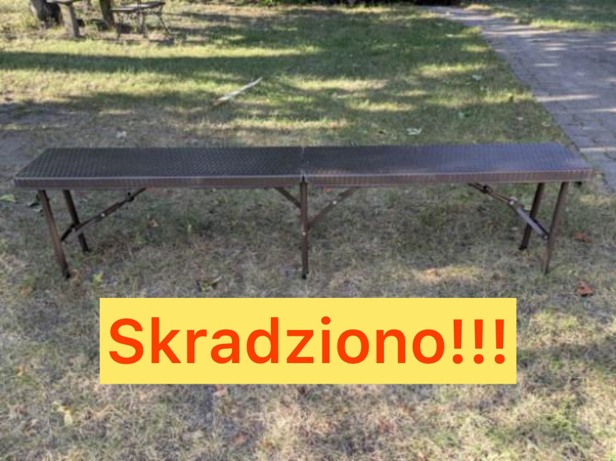 Ktoś na dożynkach ukradł ławkę gospodyniom. Burmistrz wyznaczył nagrodę 