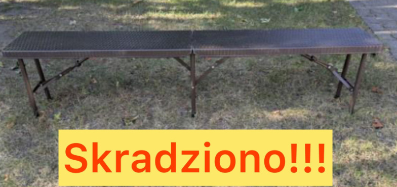 Ktoś na dożynkach ukradł ławkę gospodyniom. Burmistrz wyznaczył nagrodę 