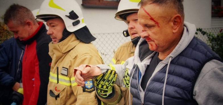 Wypadek masowy i pożar lasu w Słupcy. Służby doskonaliły swoje umiejętności