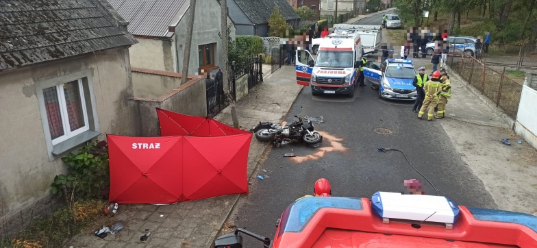 Tragiczny wypadek w Zagórowie. Zginął strażak OSP
