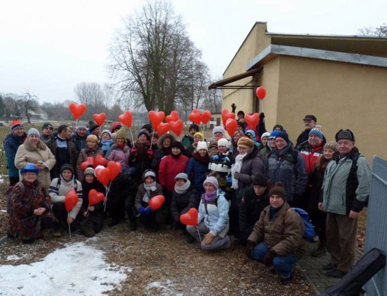 Walentynkowy spacer do Izdebna. Uczestnicy pokonali 4 kilometry