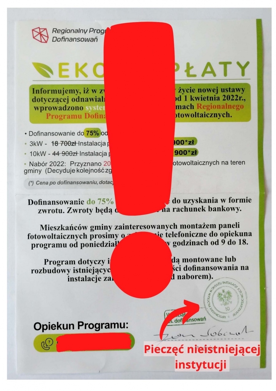 Można się  nabrać na fotowoltaikę. Regionalny program montażu to marketingowy chwyt