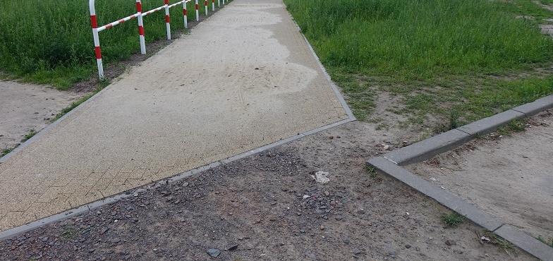 Dokąd prowadzą chodniki na Zatorzu przy nowym tunelu?  