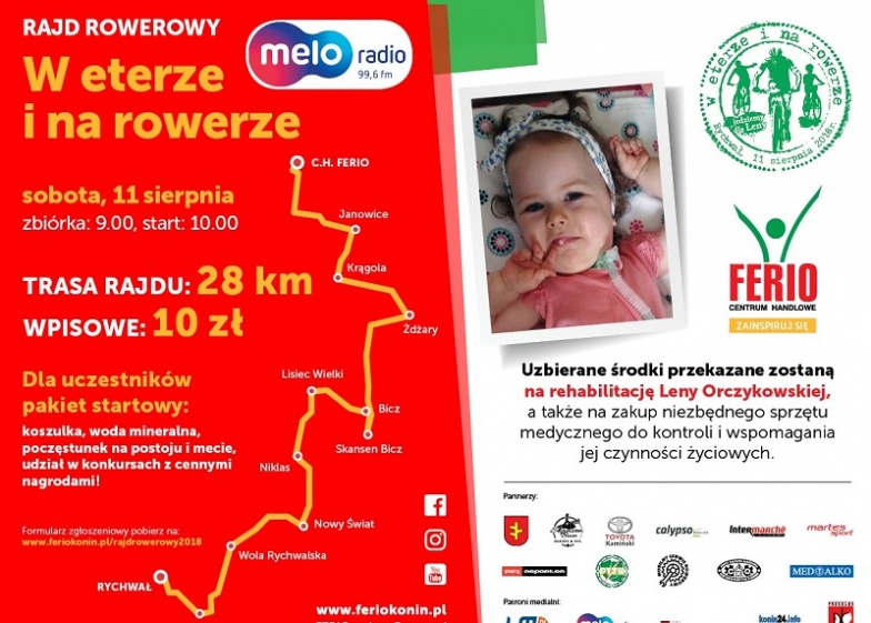Pojadą dla chorej Leny. Trasa ma 28 kilometrów