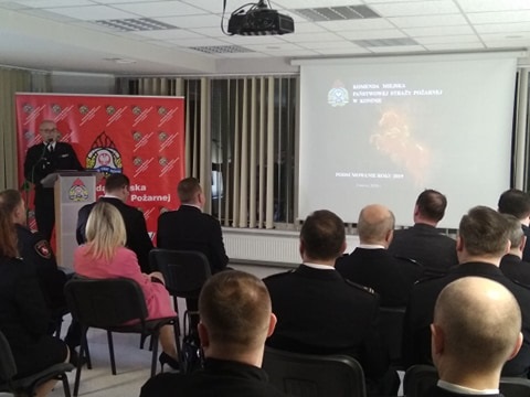 Uroczystość w komendzie. Konińscy strażacy podsumowali rok 2019 