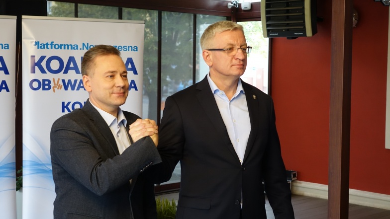 „Między Poznaniem a Koninem możemy wiele dobrego zrobić”. Jacek Jaśkowiak wspiera Piotra Korytkowskiego 