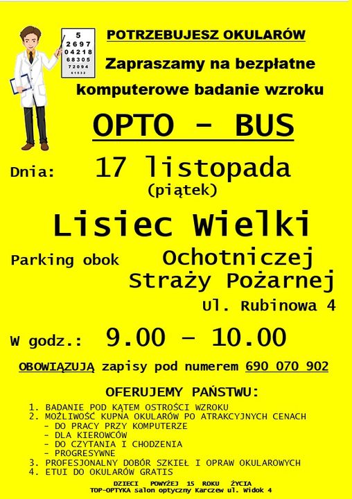 Opto-bus zaparkuje przy remizie