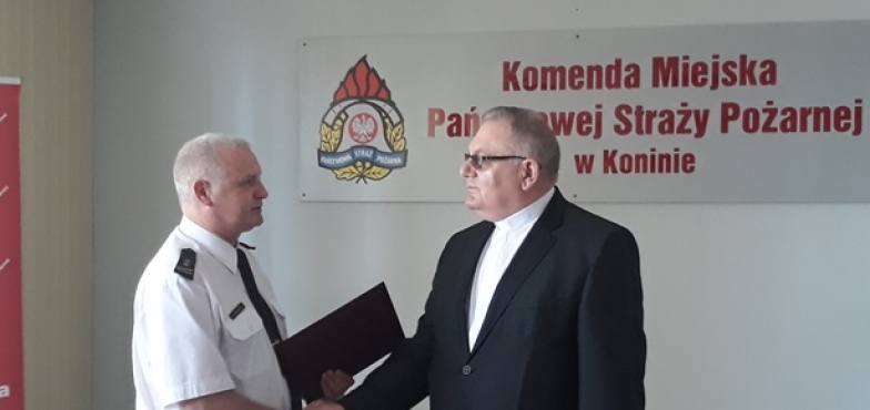 Konińscy strażacy mają nowego kapelana