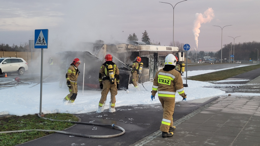 Prezes MZK o pożarze autobusu. „Nie było żadnego sygnału, że coś szwankuje”