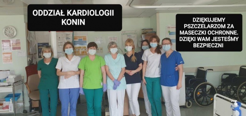 Włączyli się w walkę z koronawirusem. Regionalny Związek Pszczelarzy w Koninie przekazał na kardiologię 8.600 złotych