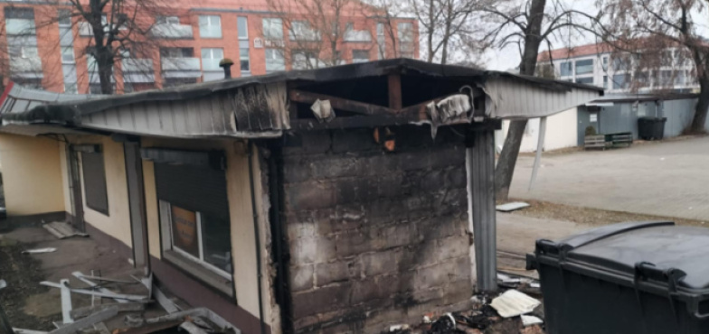 Pożar na bazarze. Alarm w niedzielne południe