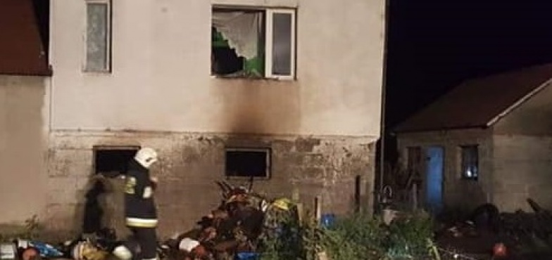 Płonął dom. Pożar wybuchł w kotłowni