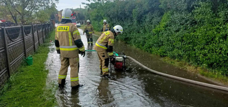 Blisko 40 interwencji w Słupcy w związku z gwałtowną burzą