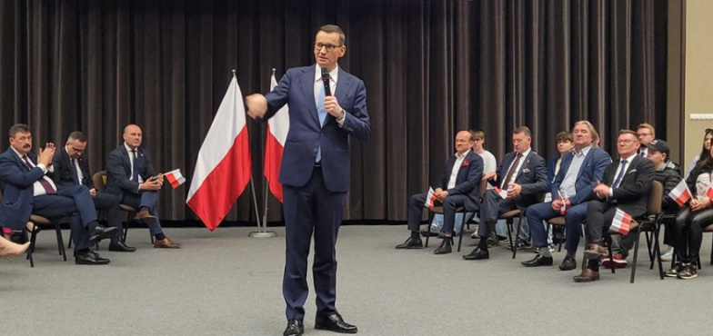 Mateusz Morawiecki o elektrowni jądrowej. „Pytam z Konina rządzących, dlaczego zahamowaliście kluczowy dla tej części Polski projekt?”