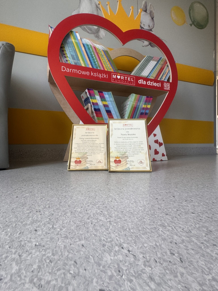 Biblioteczne Serce zabije w oddziale dziecięcym. Już drugie w naszym szpitalu